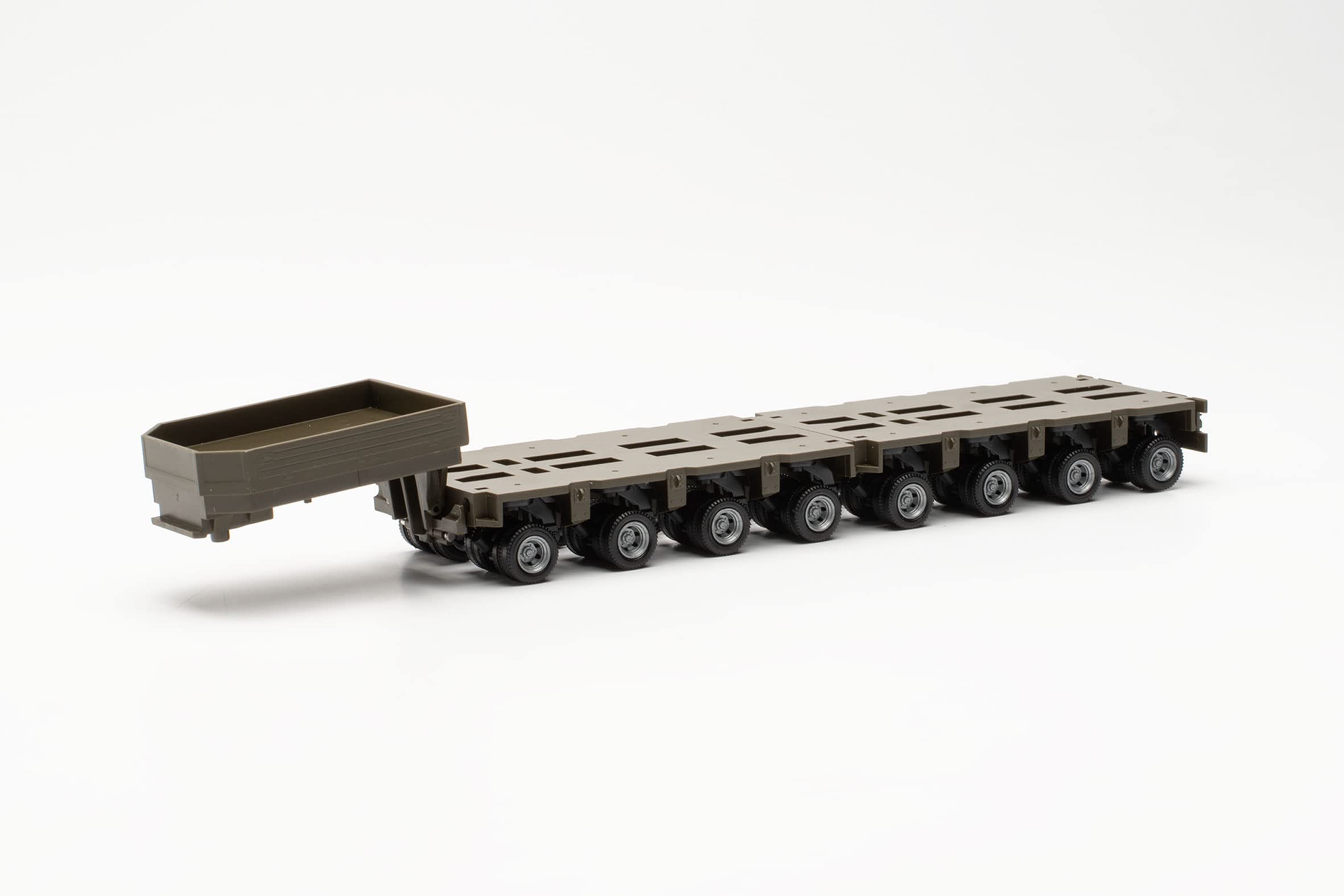 herpa truck model accessories, Goldhofer THP-SL semi-trailer, 1 pc., true to its original scale of 1:87, car model for diorama, model building, miniature model kit, made of plastic