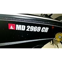 EYE CANDY SIGNS Custom Made 3" Boat Registration Numbers Decal Stickers PWC (You will receive a pair)