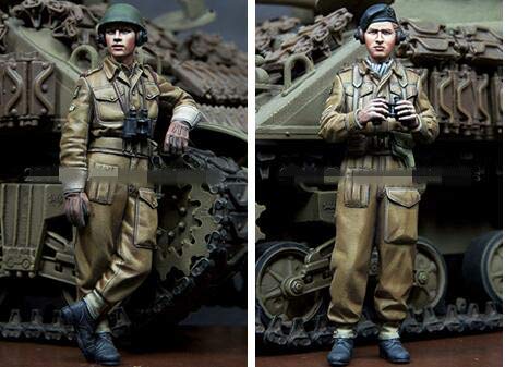 XINGCHANG 1/35 Resin Figure Model Kits WW2 Britische Soldaten Unmontiert unbemalt – Bild 4