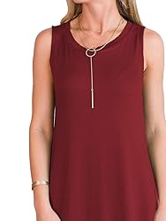 ANRABESS Women Summer Tank Dresses Crew Neck