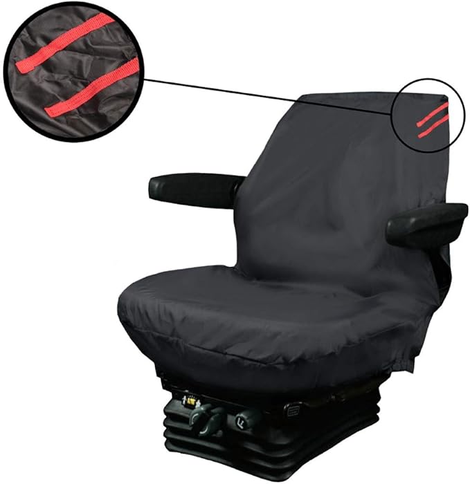 XtremeAuto Universal Waterproof Forklift Seat Cover Heavy Duty (Red