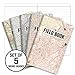 Field Notebook - Antique Map Patterns - Lined Memo Book (3.5