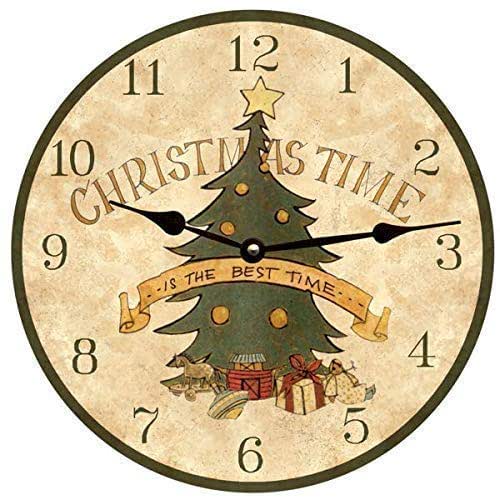 Christmas Time Clock Christmas Wall Clock Handmade Products