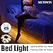 Under Bed Motion Activated Lighting with Pir Sensor, Mutiwin Bed Light Flexible LED Strip Illumination with Automatic Shut Off Timer,( Warm Soft Glow)