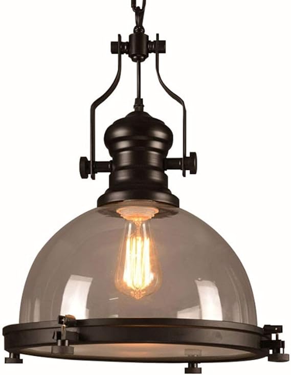 ZHGJSQ Lámpara De Araña De Vidrio Retro Lámpara De Carcasa Industrial