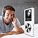 MYMAHDI 8GB Portable MP3 Player(Expandable Up to 128GB), Music Player/One-Key Voice Recorder/FM Radio 70 Hours Playback with External Speaker HD Headphone, White