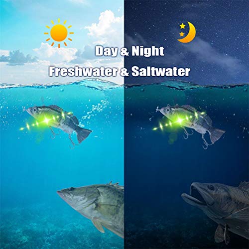 Kangmeile Elektrischer Angelköder, Angelköder Roboterschwimmen - Auto Electric Lure Bait Wobbler Für 4-teilige… – Bild 6