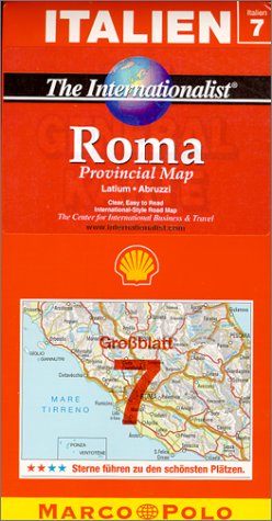 Road Map of Roma Provincial Area. Easy to Read Maps for Safe and Enjoyable Travel. (Road Maps of the World)
