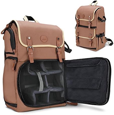 DSLR Camera Backpack with Accessory Storage Room for Photography and Laptop Travel Use