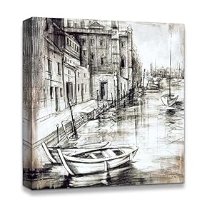 Antique Sail and Historical Theme Painting Artwork for Home Framed