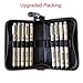 Sakura 9 Pcs Pigment Liner Pigma Micron Ink Fine Line Pen Set 005 01 02 03 04 05 08 1 Brush with Pen Case, Black, Made in Japan
