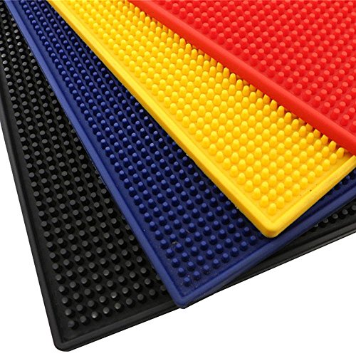 Aolvo Square Dish Drying Mat Kitchen Silicone Small Dish Drying Mat