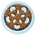 UPSKY Slow Feeder Dog Bowl Fun Feeder No Chocking Slow Feeder Bloat Stop Dog Cat Food Water Bowl with Funny Pattern, Blue