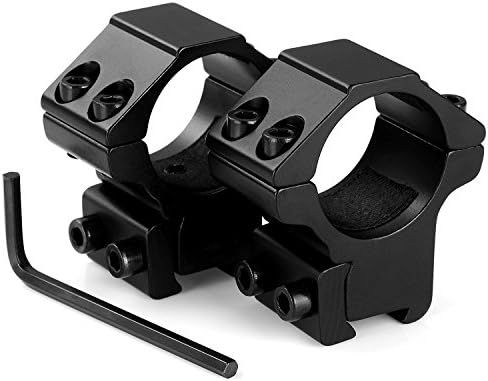 WOLFROAD Rilfe Scope Mount Rings for 11mm Dovetail Rails (2 Pieces)