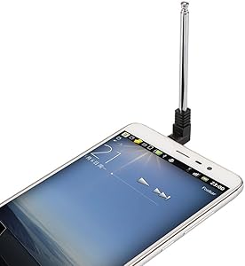 E-outstanding 2-Pack 4 Section Telescopic 3.5mm FM Radio Antenna,for Auto Car & Mobile Phone and Other Electronics Products 3.5mm Port FM Radio Receiver