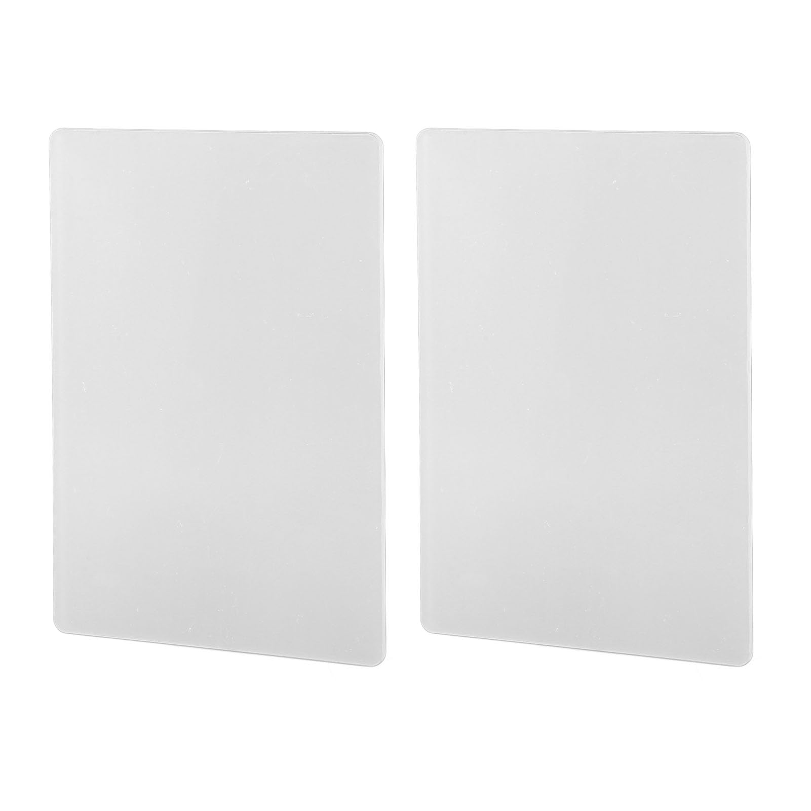 Clear Acrylic Sheet, Easy to Cut Clear Acrylic Panel, 9x6 Inch Smooth Edges for Home Decoration (2 Pieces)