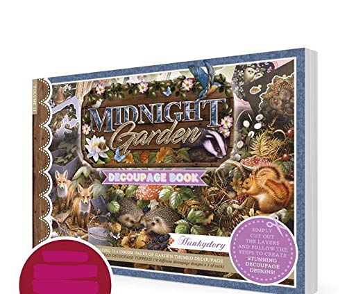 Hunkydory Crafts A5 Midnight Garden Decoupage Book 150gsm