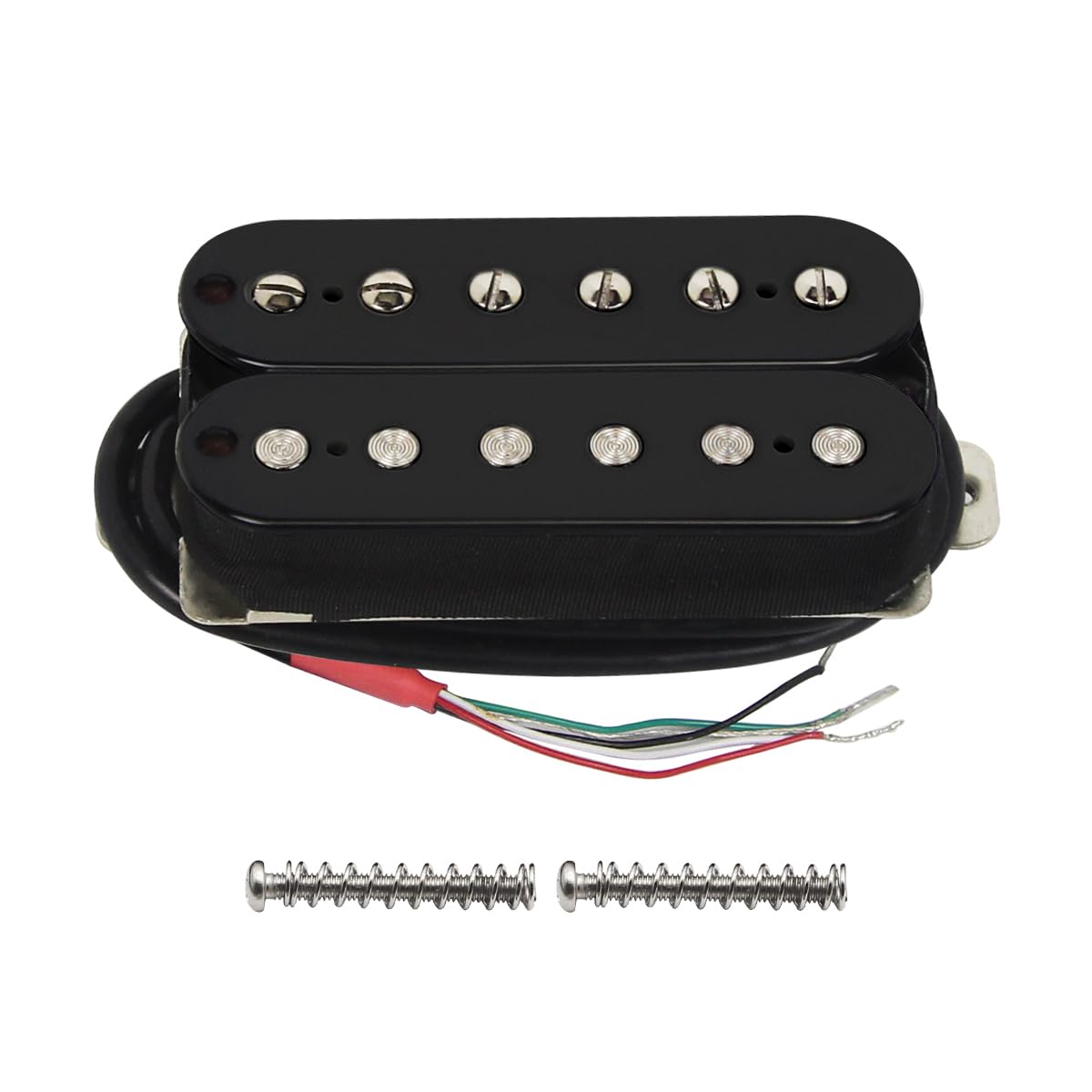 FLEOR Alnico 5 Classic Tone Humbucker Pickups Neck Pickup for Electric Guitar,Black