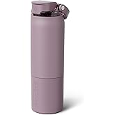 BrüMate Rise 25oz Water Bottle With 100% Leakproof Covered Silicone Straw | Insulated Stainless Steel Water Bottle | Cup-Holder Friendly | Fast Flow | Soft Sip Silicone Spout | BPA-Free (Lilac Dusk)