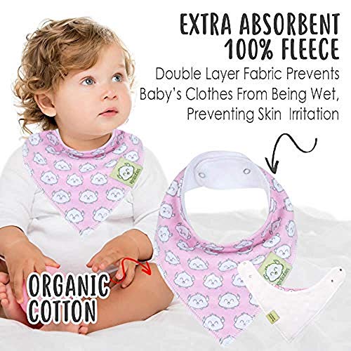 3 Baby+Bandana+Drool+Bibs+Girls