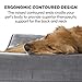 Furhaven Pet Dog Bed | Orthopedic Micro Velvet Ergonomic Luxe Lounger Cradle Mattress Contour Pet Bed w/ Removable Cover for Dogs & Cats, Gray, Jumbo