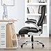 YAMASORO Office Chair High Back PU Leather Computer Desk Chair Gaming Chair with Flip-Up Arms, Headrest and Lumbar Support