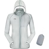 CGLRybO UPF 50+ Sun Protection Jacket Zip Up Hoodie Hiking Fishing Cycling Long Sleeve Outdoor Shirts For Men & Women