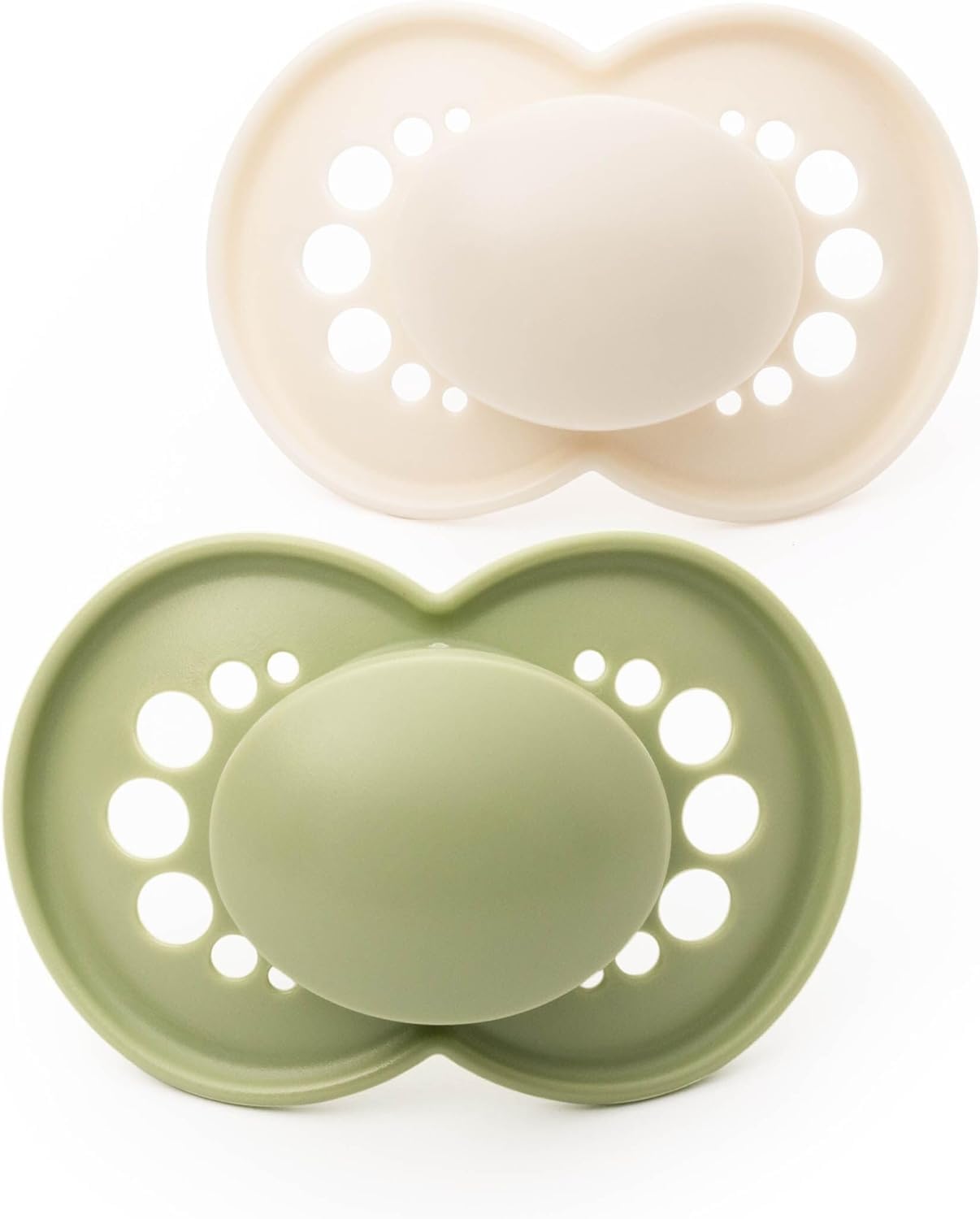 MAM Original Soothers | 18-36 Months | Pack of 2 | Comes in Dummy Steriliser Box | Sustainable Materials | Baby Accessories | Cream (Various Designs)
