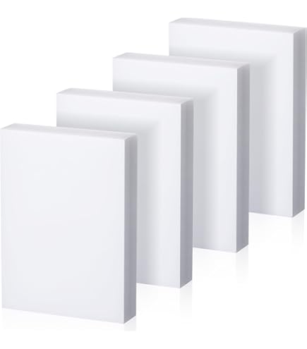 Duco Natural White HDPE Sheet- USA-Made 1/8 Inch Thick, 12" X 12" High-Density Polyethylene