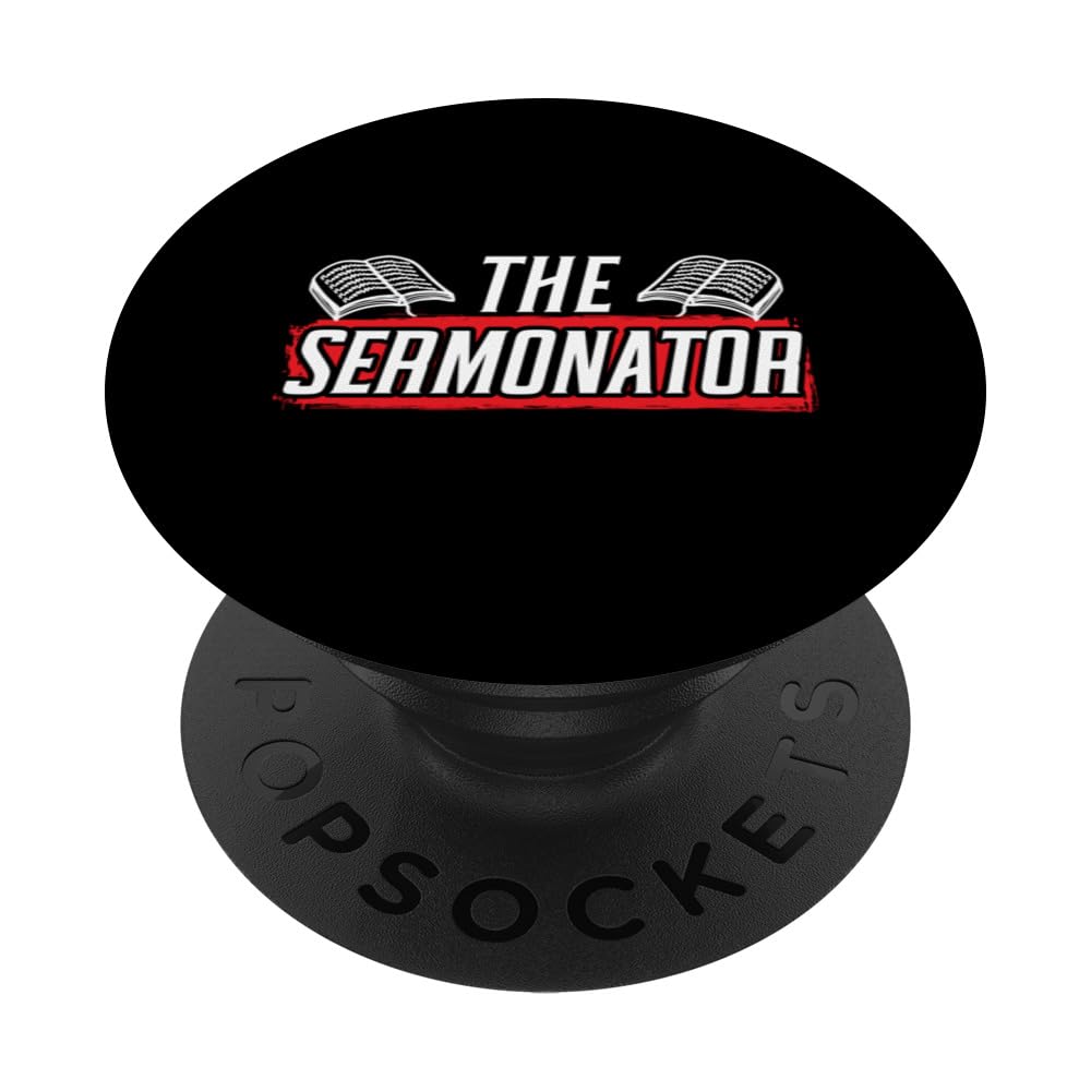 Sermonator Pastor Preacher Christian Believer Religious PopSockets Swappable PopGrip