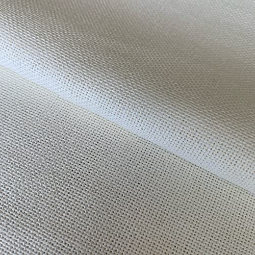 27 Count Evenweave Fabric Soft Touch Needlework Cross Stitch Cloth, Antique White, W59 x L39