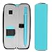 MoKo Pencil Holder Case for Apple Pencil, Premium PU Leather Case Carrying Bag Sleeve Pouch Cover for Apple iPad Pro Pencil / Pen (with Built-in Pocket and Holder), Light BLUE