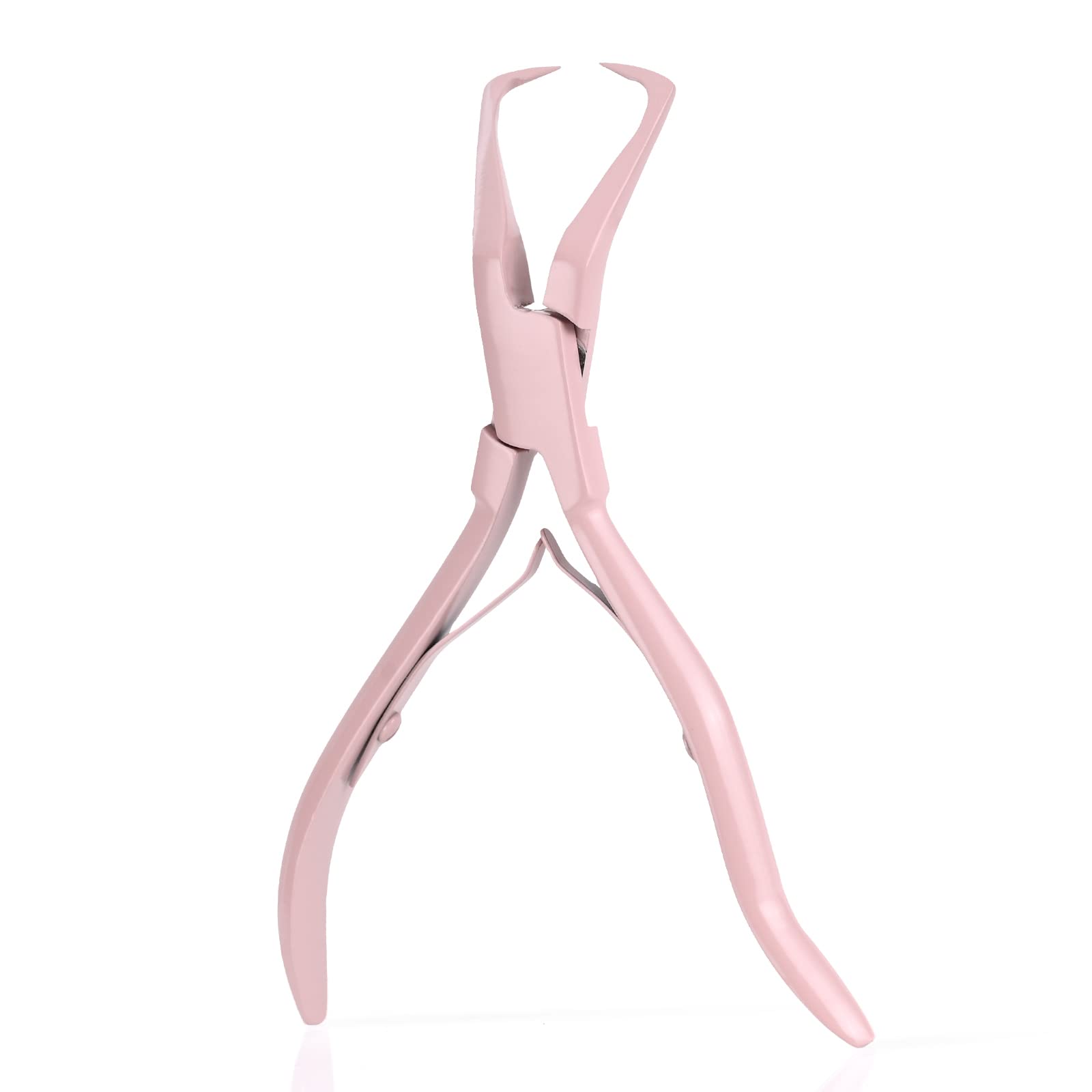 EHDIS Hair Extension Plier for Micro Link, Micro Ring, Feather Extension, Beads Opener & Removal, Bead Lock Remover Hair Extension Pliers in Stainless Steel, Pink