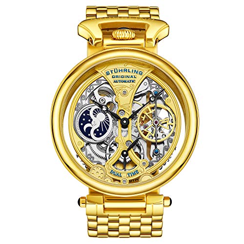 Stuhrling Original Men's 797.02 Legacy Analog Display Automatic Self Wind Gold Watch