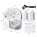 Battery Operated Pencil Sharpener W/2 Holes 6-8mm & 9-12mm,Automatic Electric Sharpener W/ Spring Cover,Auto-Stop Safety Feature,Replaced Blades For Colored Pencils,Kids(2 More Blades&Brush INCLUDED)