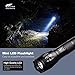 HAUSBELL Extended Upgraded A100 Pro Flashlights 2 Pack, One Button Flash Tactical Led Flashlight, High Lumens Flash Light, Zoomable 5 Modes Camping Lights for Outdoor Hiking Emergency and SOS （2Pack）