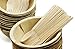 Party Disposable Deep Dishes Dinnerware Set of 75 - Round 16 Ounce Palm Leaf Bowl Plates (25), Wooden Forks(25) and Spoons (25) - Compostable
