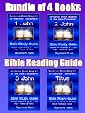 Bible Reading Guides:  Block Sentence Diagram - 1 John, 2 John, 3 John, Titus - Bible Study Guide - Themes & Structure: New Testament Books