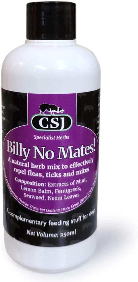 CSJ Billy No Mates Herbal Tincture for Fleas Ticks Mites 250ml