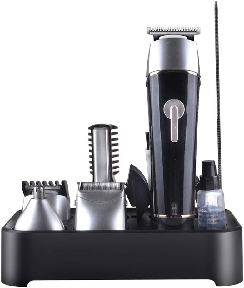 MUMUMI Electric Hair Clipper Body Wash Oil Head Electric Clipper Household Personal Care Full Set of Multifunctional Hair Clippers for Kids and Adult Beard Trimmer Men (Color : Black)