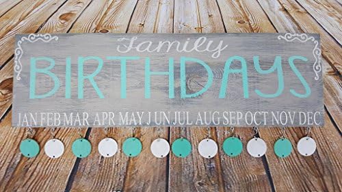 Family Birthday Wall Calandar-Family Celebrations Sign-family wall calendar-personalized sign-family celebrations