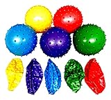 Rhode Island Novelty 50 Knobby Balls 5 Colors 4½ Inch Childrens Party Favor Toy 10 of Each Color