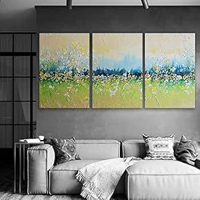 Wall26-3 Plane Canvas Wall Art-Abstract Oil Painting-Giclee Painting Wall Bedroom Living House Decoration Home Art - 16"x24" x 3 Panels