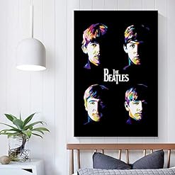 XYDQ Poster sur toile The Beatles Band 1 et décoration murale – 40 x 60 cm - Les Beatles, Paul McCartney, John Lennon, RIngo Starr, George Harrison XYDQ Poster sur toile The Beatles Band 1 et décoration murale - 40 x 60 cm – Image 5