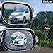 4-Pack Rainproof Car Rear View Mirror Film, Foseal Side Mirror Films Drive Safely HD Clear Nano Coating Waterproof Films Anti-Scratch Protector for SUV Car Mirrors Side Windows, Round (3.74