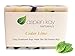 Cedar Lime Soap, 100% Natural & Organic, With Organic Shea Butter & Organic Olive Oil. Scented With Pure Essential Oils, GMO Free, Preservative Free. Handmade, 4.5 oz. Bar.