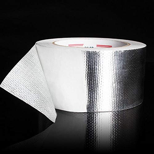 Westspark 2X Fiber-Glass Aluminum Foil Tape,2 inch 82ft Professional Grade Composites Adhesive Silver Duct Tape Roll for Pipe Sealing, HVAC, Metal Repair, Patching Hot& Cold Air Ducts, Heat Insulation - Thumbnail 5