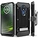 Motorola Moto G7 Power Case, Evocel [Explorer Series Pro] Premium Full Body Case with Glass Screen Protector, Belt Clip Holster, Metal Kickstand for Motorola Moto G7 Power (XT1955), Black