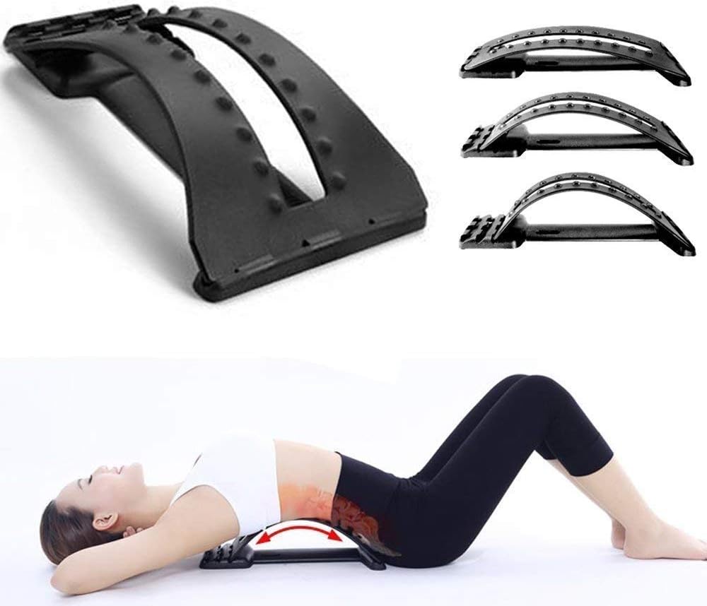 DREWIT ENTERPRISE Improved Orthopedic Back Stretching Device, MultiLevel + Lumbar Support