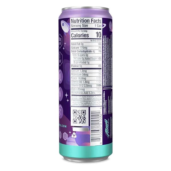 ALANI NU COSMIC STARDUST SUGAR FREE, LOW CALORIE ENERGY DRINKS | 200MG CAFFEINE | PRE WORKOUT PERFORMANCE WITH ANTIOXIDANTS | BIOTIN B VITAMINS | ZERO SUGAR | 15 CALORIES OR LESS | 12 FL OZ CANS (24 PACK)